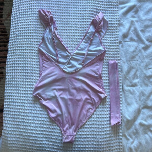 Love Shack Fancy Jasper Ruffled One-Piece Swimsuit - Picture 5 of 9